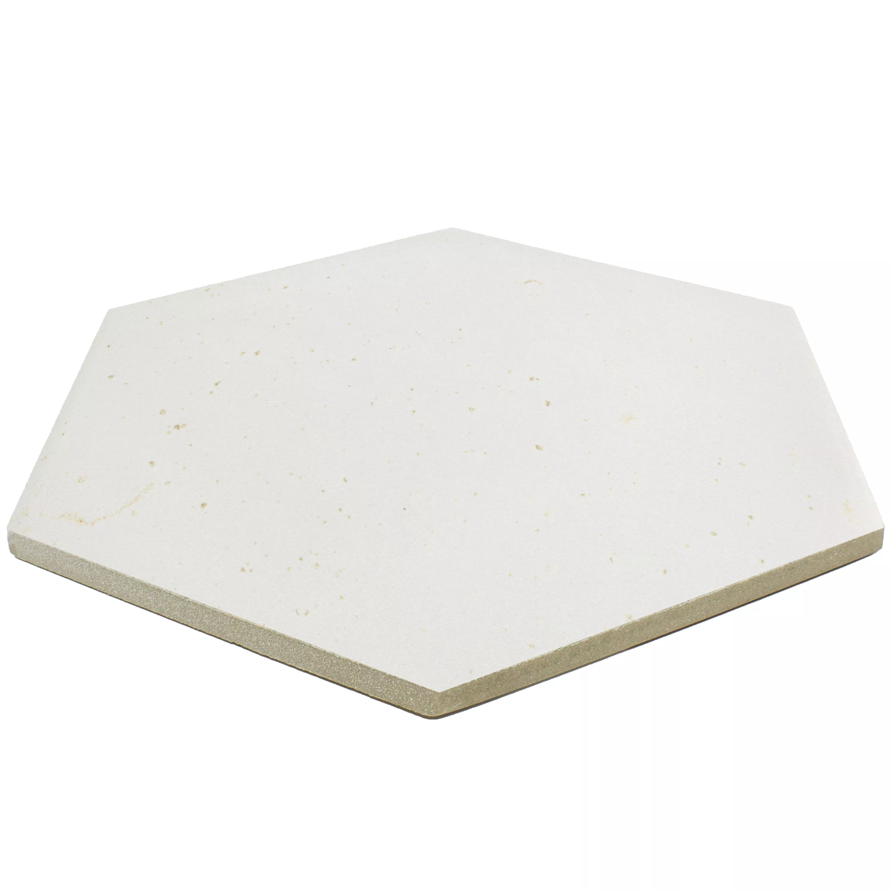 Πλακάκια Δαπέδου Arosa Παγωμένος Εξάγωνο Ασπρο 17,3x15cm