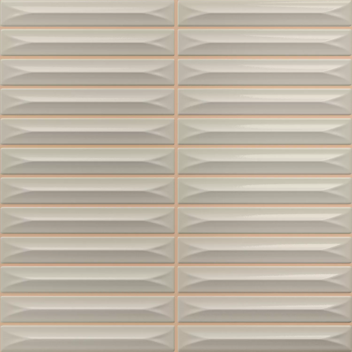 Bevel Greige Αστραφτερό Ράβδος 20x20 cm
