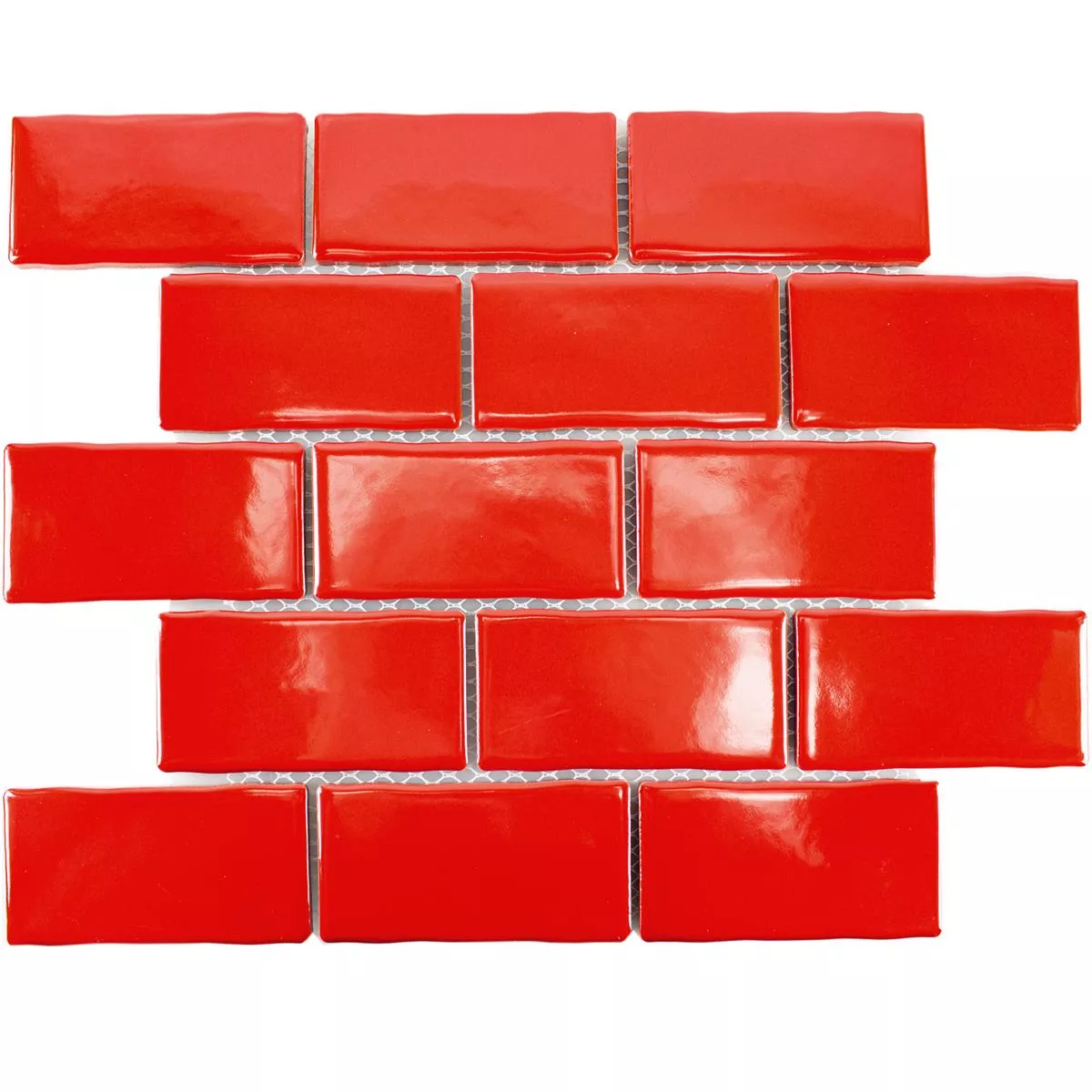 Kεραμικά Ψηφιδωτά Πλακάκια Florenz Xειροποίητο Kόκκινο