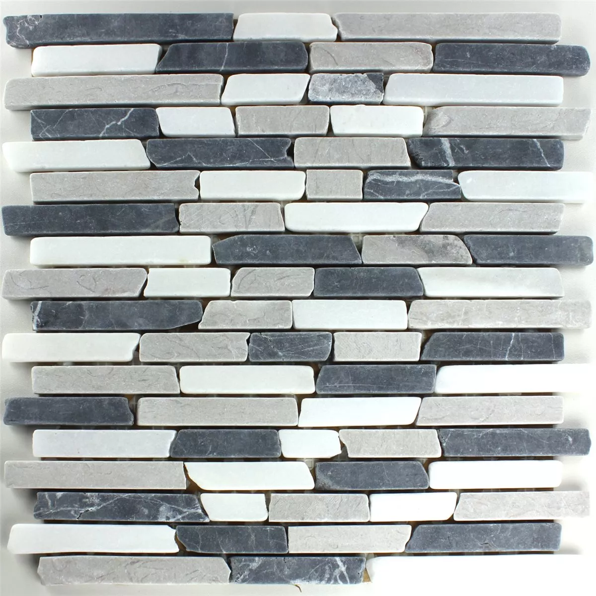 Ψηφιδωτά Πλακάκια Μάρμαρο Botticino Grey Brick