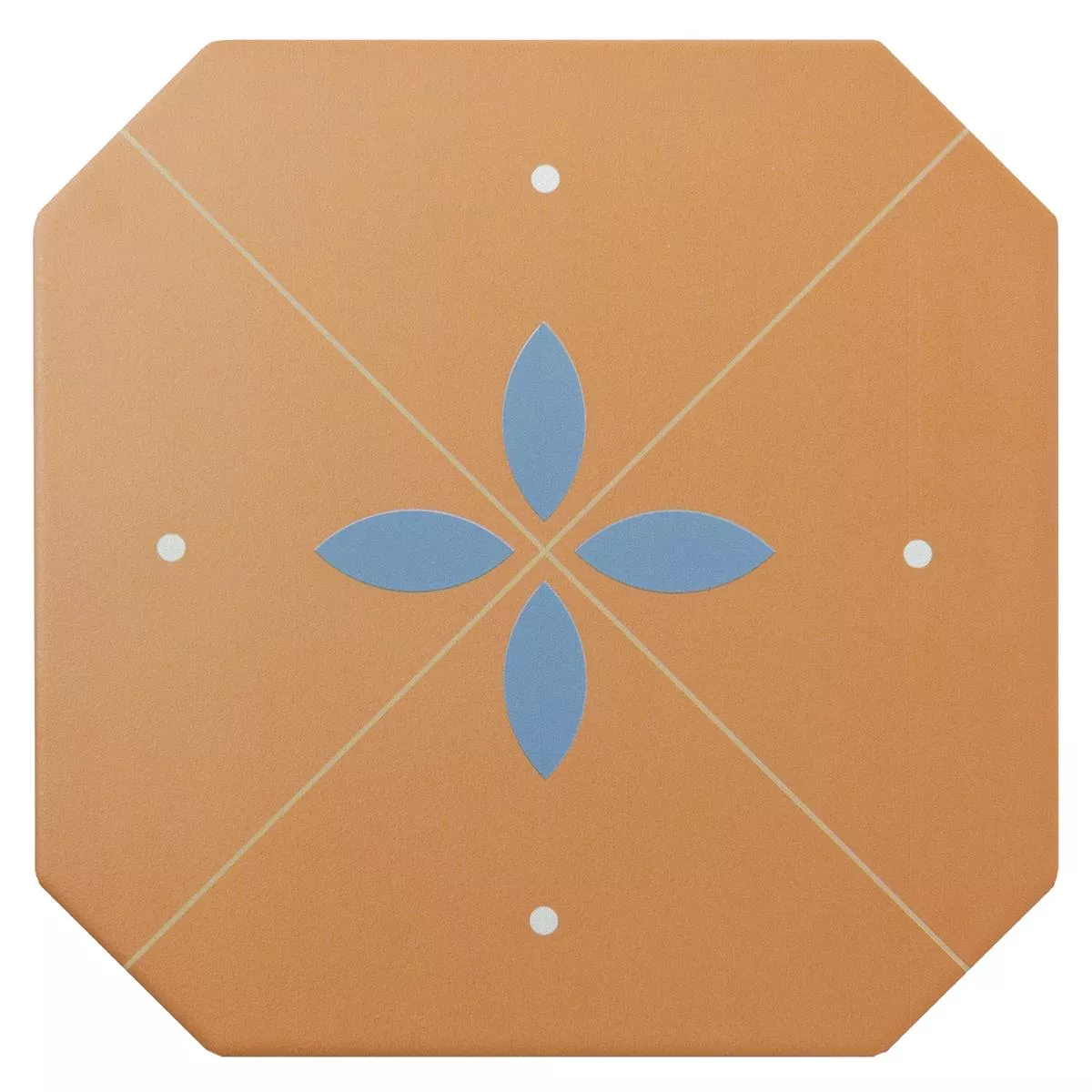 Πορσελάνινα Σκεύη Πλακάκια Genexia Decor Ωχρα Οκτάγωνο 20x20cm