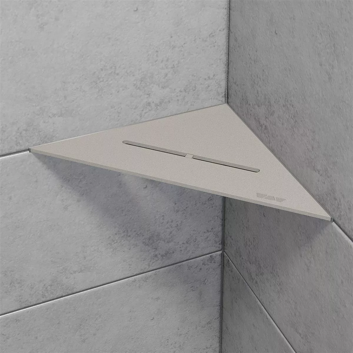 Ράφι τοίχου ντουζιέρας Schlüter triangle 21x21cm καθαρό γκρι