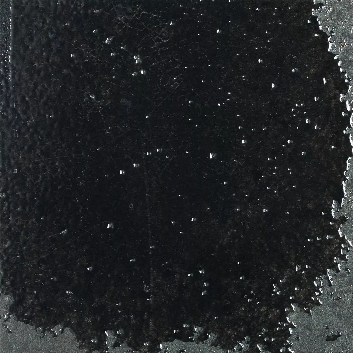 Πλακάκια Tοίχου Lara Αστραφτερό Kυματιστός 15x15cm Μαύρος