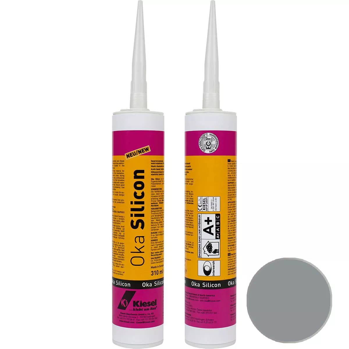 Σύνδεσμος σιλικόνης Kiesel OKA SILICON 310 ml γκρι