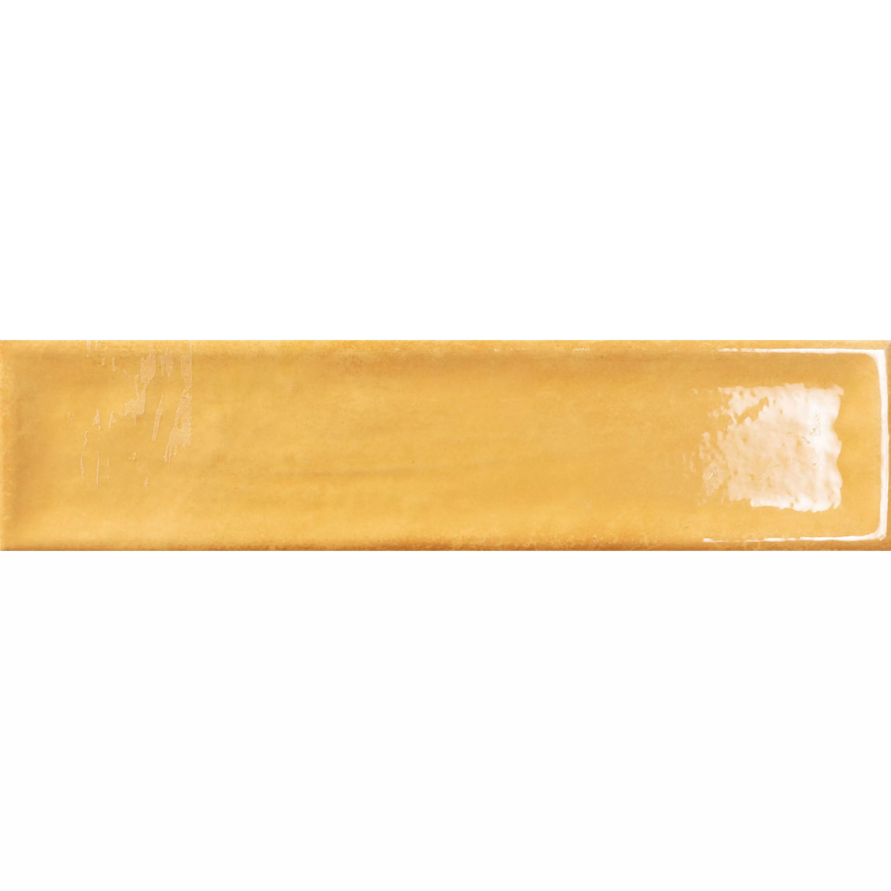 Πρότυπο από Πλακάκια Tοίχου Pascal Αστραφτερό Μέσα Όψη  Κίτρινος 7,5x30cm