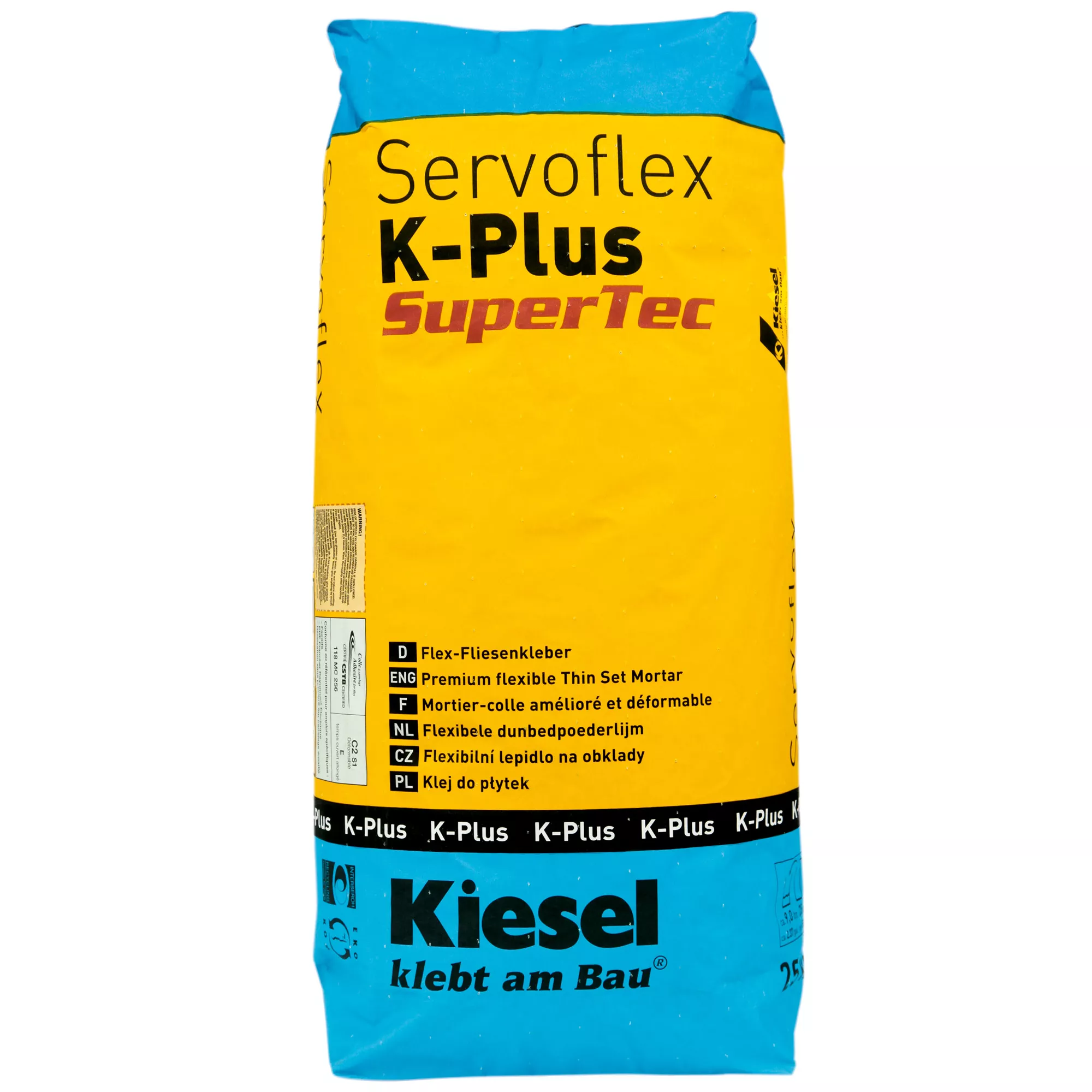 Κόλλα πλακιδίων Kiesel Servoflex K-Plus - κεραμικά πλακίδια και πλάκες, κονίαμα πλακιδίων από λεπτή πέτρα (20 kg) Κόλλα πλακιδίων Kiesel Servoflex K-Plus - κεραμικά πλακίδια και πλάκες, κονίαμα πλακιδίων από λεπτή πέτρα (20 kg)