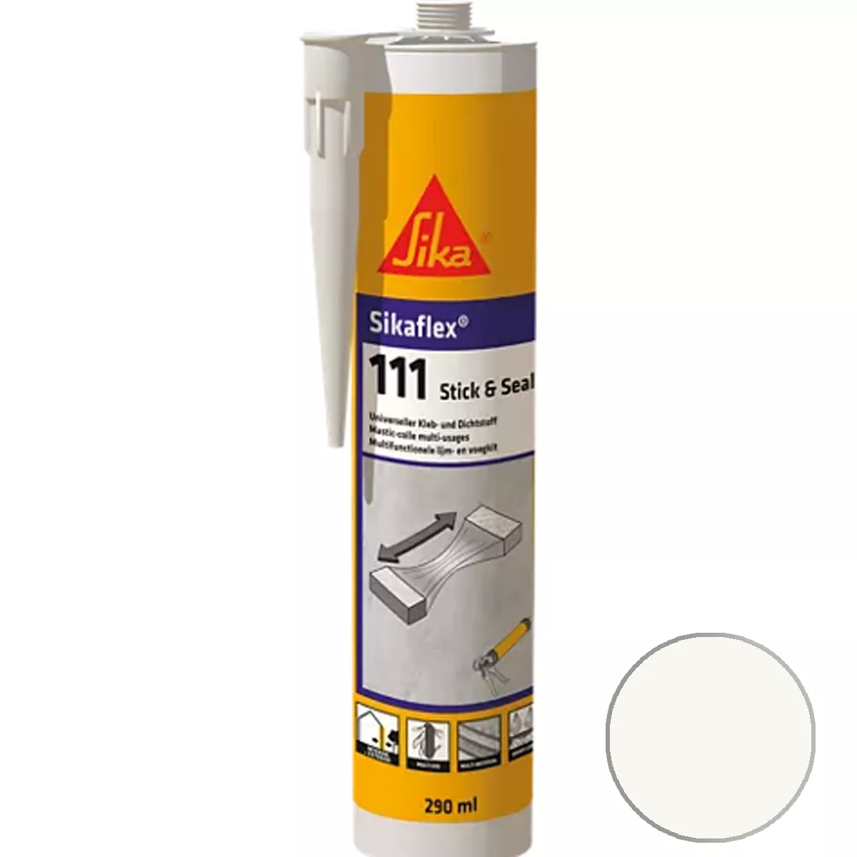 Κόλλα και σφραγιστικό Sikaflex-111 Stick & Seal White