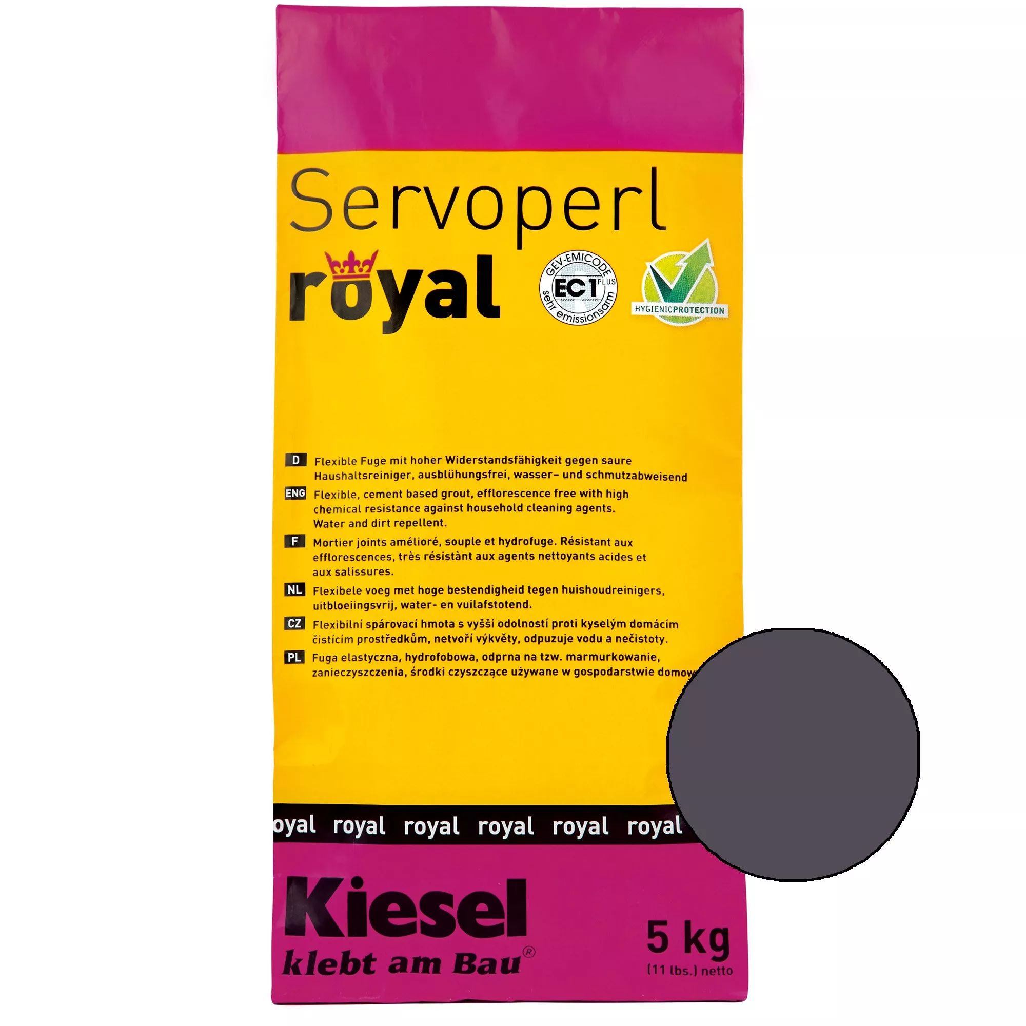 Kiesel Servoperl royal - ένωση αρμών-5Kg Σκιά