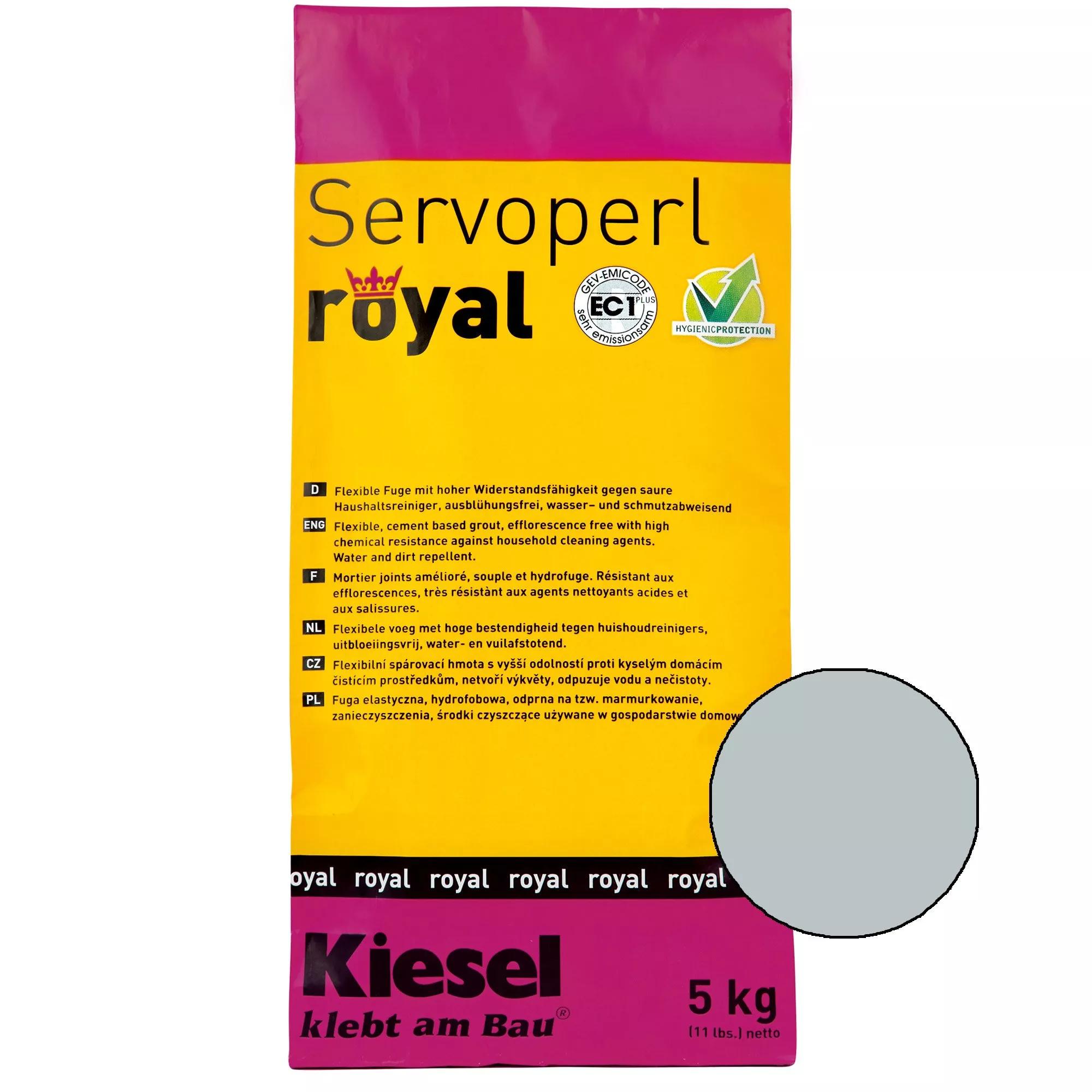 Kiesel Servoperl royal - σύνθετο αρμό - 5 κιλά Μανχάταν