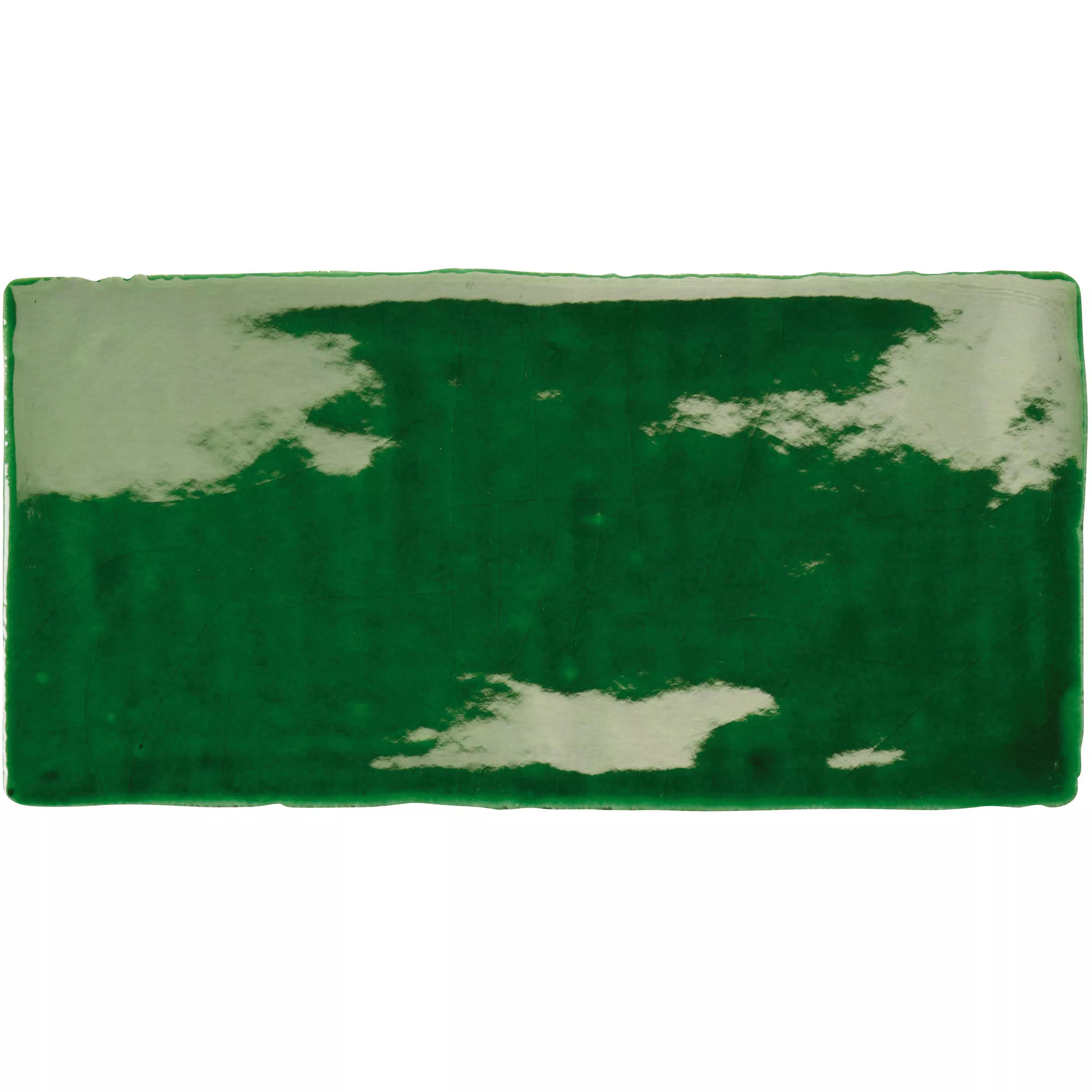 Πλακάκι Tοίχου Algier Xειροποίητο 7,5x15cm Σμαραγδένιο Πράσινο