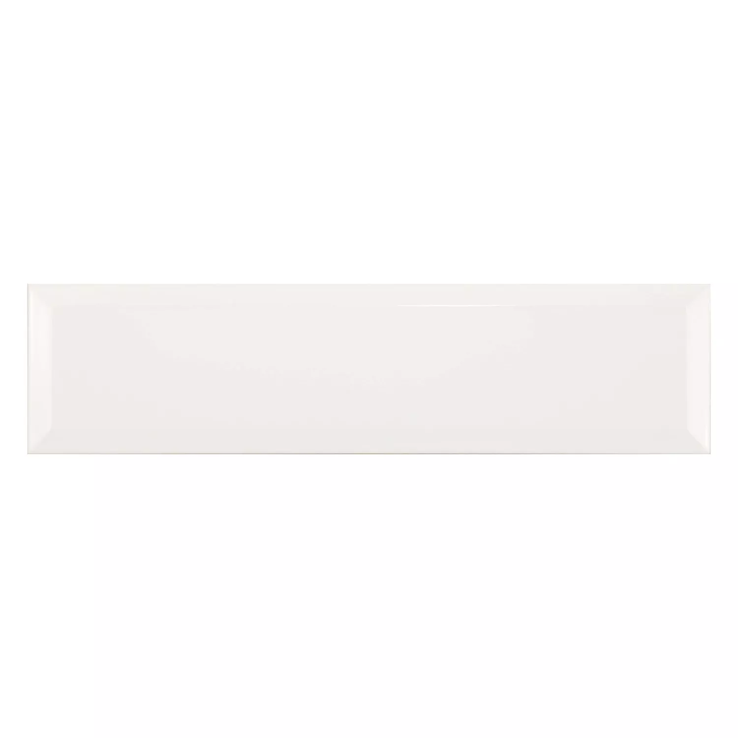 Πλακάκι μετρό Ασπρο Αστραφτερό 7,5x30 cm Όψη Freiberg Blanco