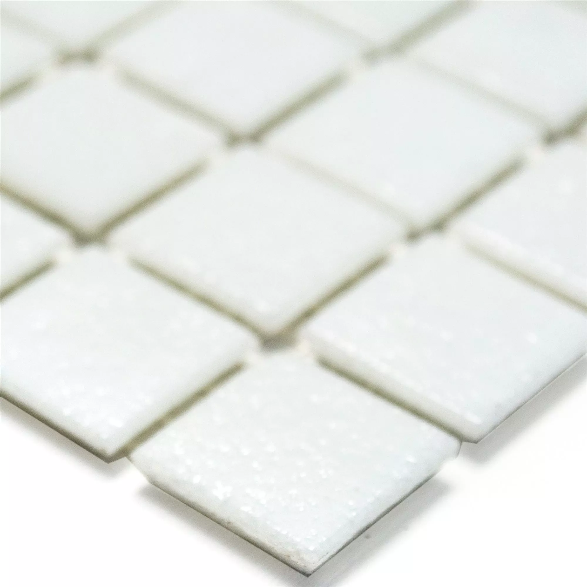 Γυάλινο Μωσαϊκό Πλακάκια Ασπρο Uni 20x20x4mm Γυάλινο Μωσαϊκό Πλακάκια Ασπρο Uni 20x20x4mm