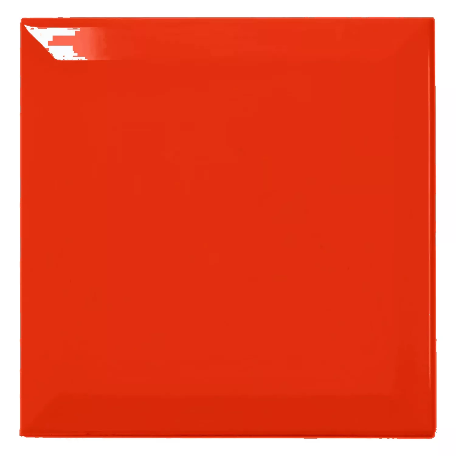 Πλακάκι μετρό Kόκκινο Αστραφτερό 15x15 cm Όψη Eris Rojo