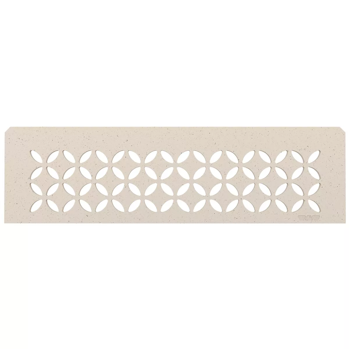 Ράφι τοίχου Schlüter ορθογώνιο 30x8.7cm floral ιβουάρ