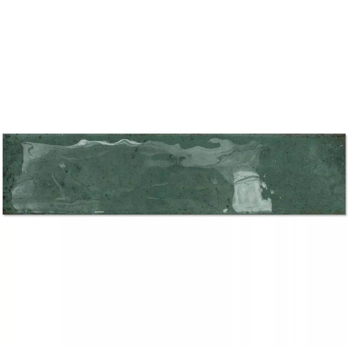 Πλακάκια Tοίχου Kiowa Αστραφτερό Kυματιστός Πράσινος 6x25cm