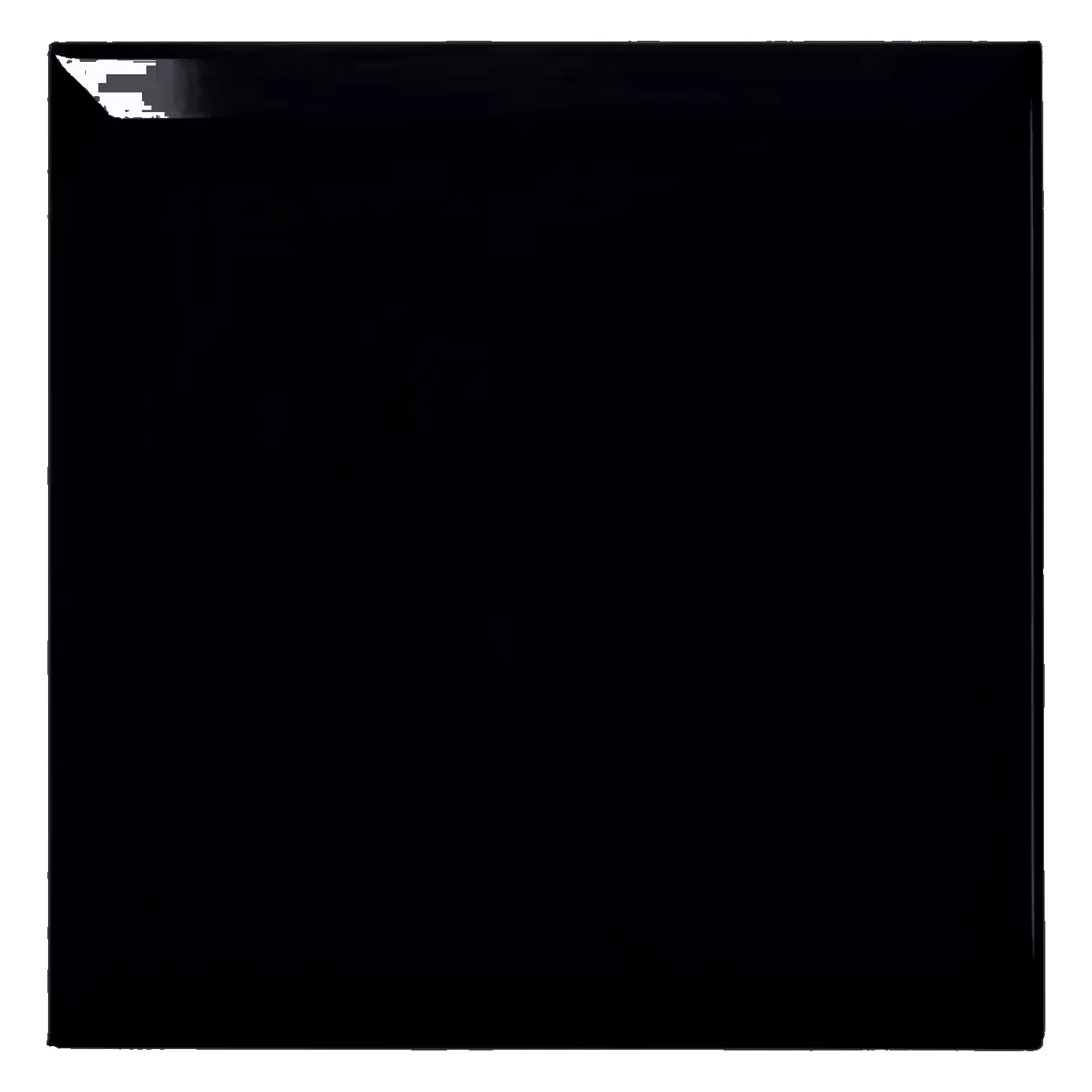 Πλακάκι μετρό Μαύρος Αστραφτερό 20x20 cm Όψη Freetown Negro