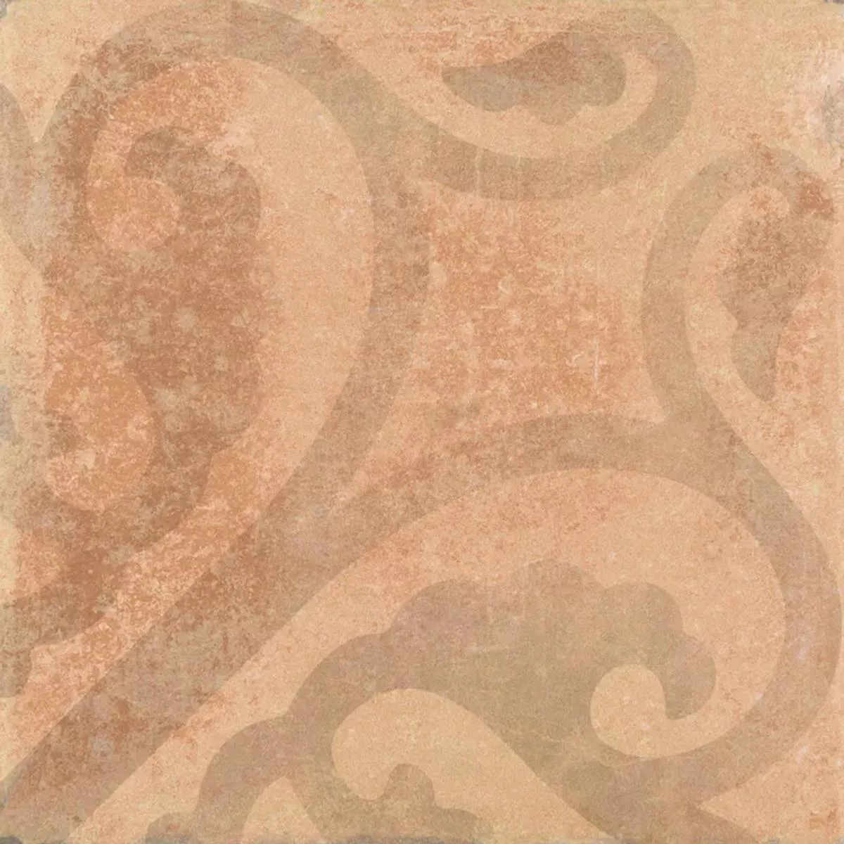 Queens Τερρακότα Kαφέ Ντεκόρ 25x25 cm