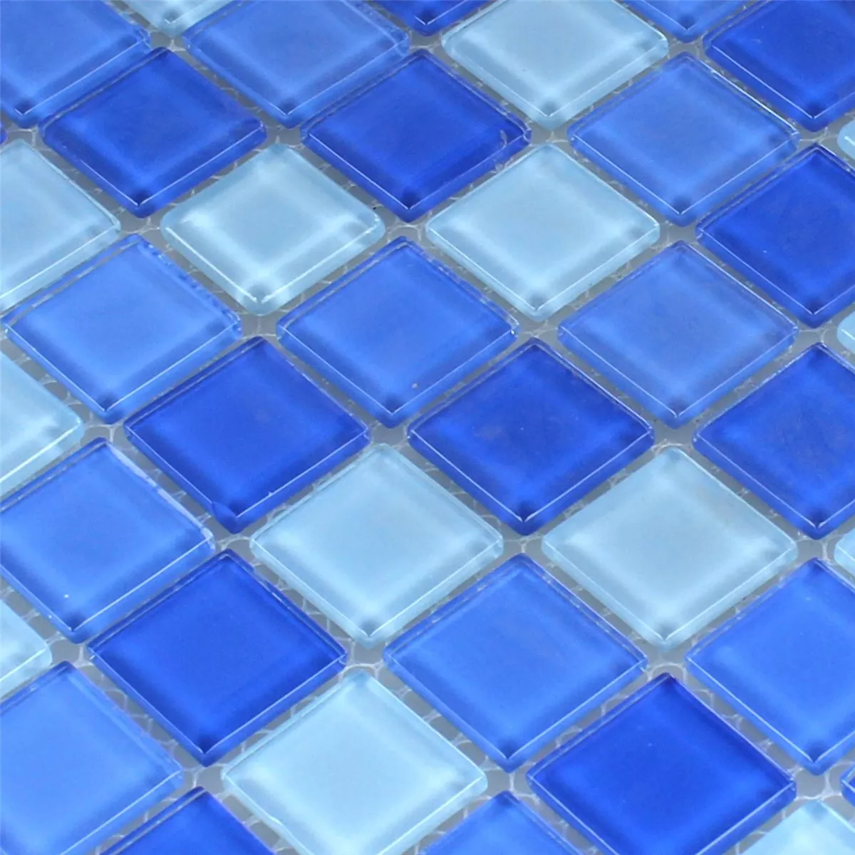 Ψηφιδωτά Πλακάκια Ποτήρι Γαλάζιο 25x25x4mm