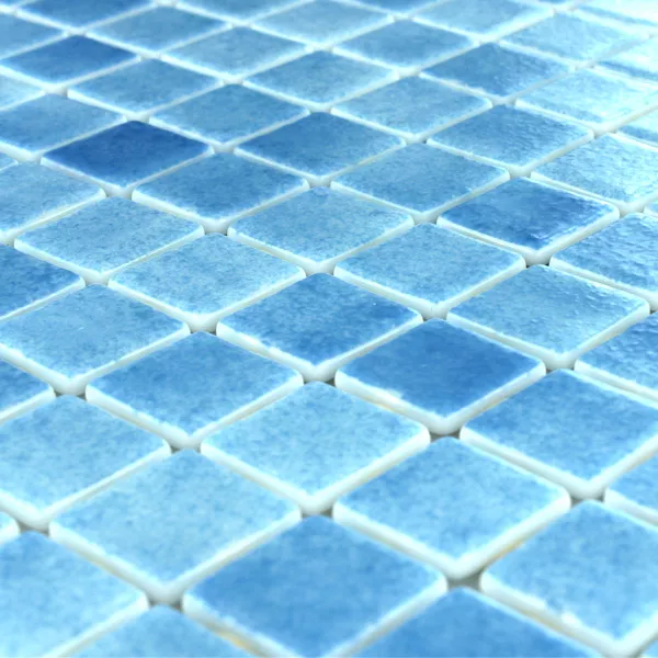 Πρότυπο από Ποτήρι Πισίνα Μωσαϊκό Γαλάζιο Mix