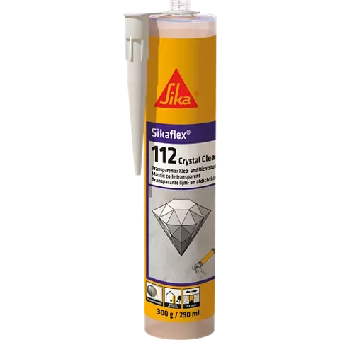 Kleb- und Dichtstoff Sikaflex-112 Stick & Seal Transparent