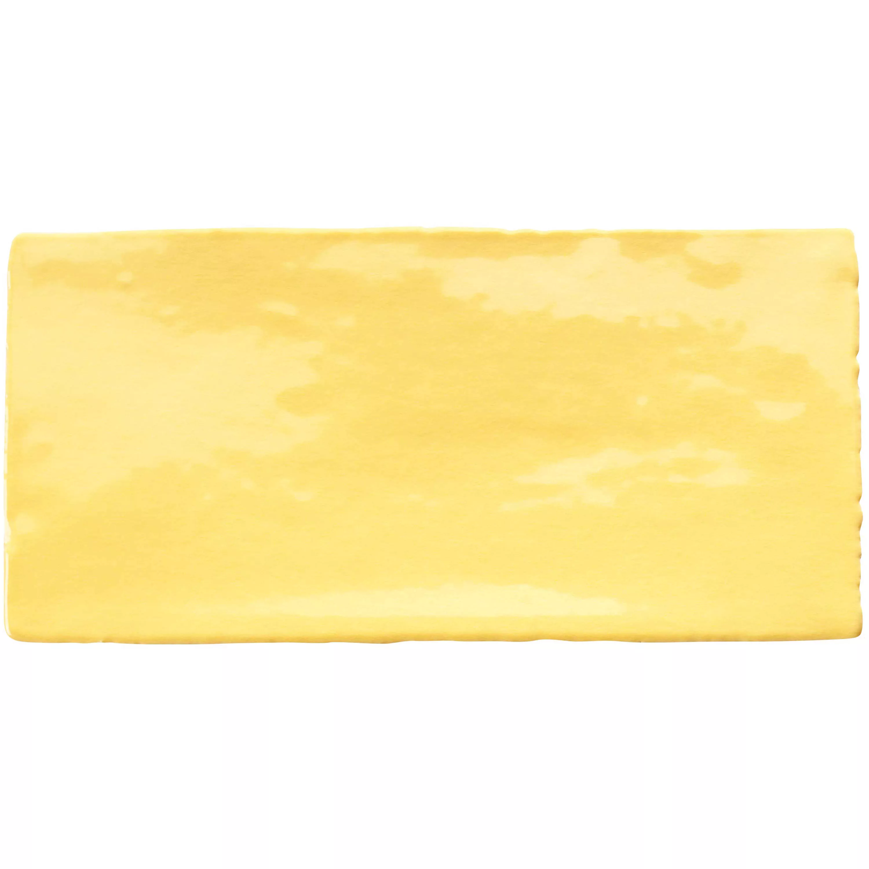 Πλακάκι Tοίχου Algier Xειροποίητο 7,5x15cm Κίτρινο Λεμόνι
