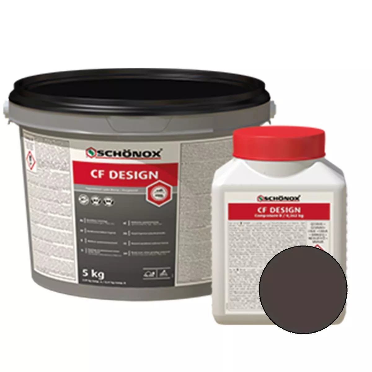 Grout Schönox CF Design Epoxy Resin Colorfuge Anthracite 2,5 kg