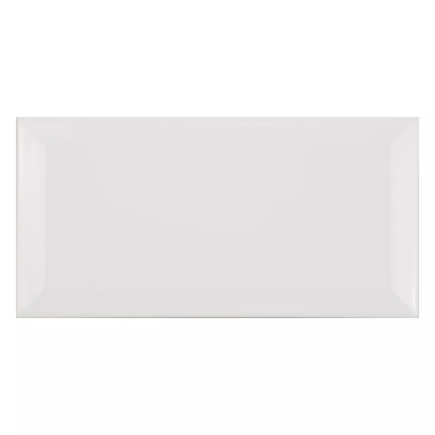 Πλακάκι μετρό Ασπρο Παγωμένος 10x20 cm Όψη Jasper Blanco