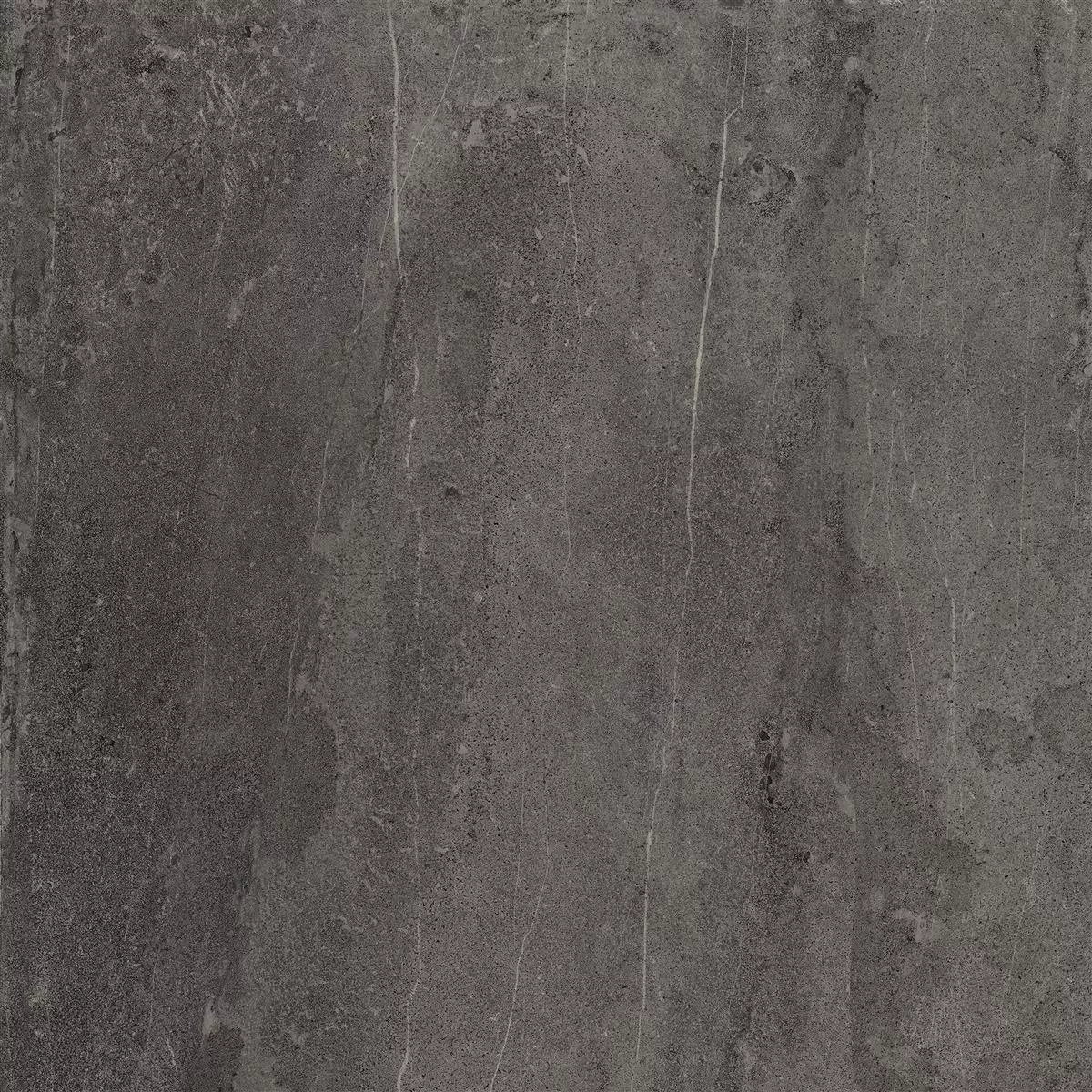 Πρότυπο Πλακάκια Δαπέδου Detmold Eμφάνιση Φυσικής Πέτρας 60x60cm Ανθρακίτης