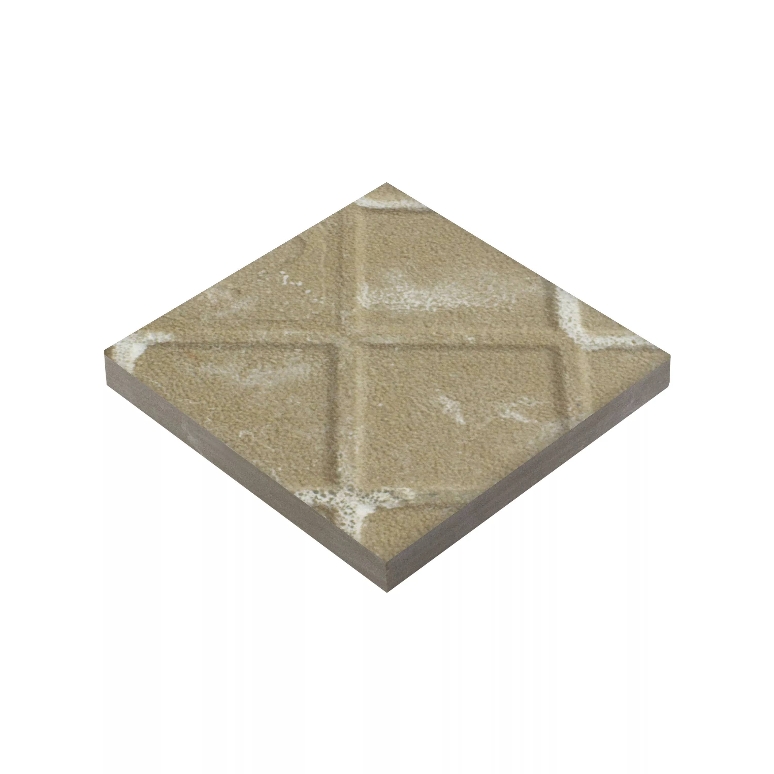 Πορσελάνινα Σκεύη Πλακάκια Genexia Μαύρος Ασπρο Decor 2 Ροζόνη 4,6x4,6cm