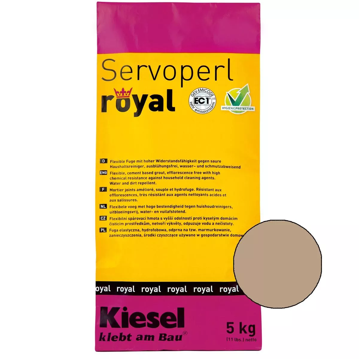 Kiesel Servoperl royal - ένωση αρμών - άμμο ερήμου 5 κιλών