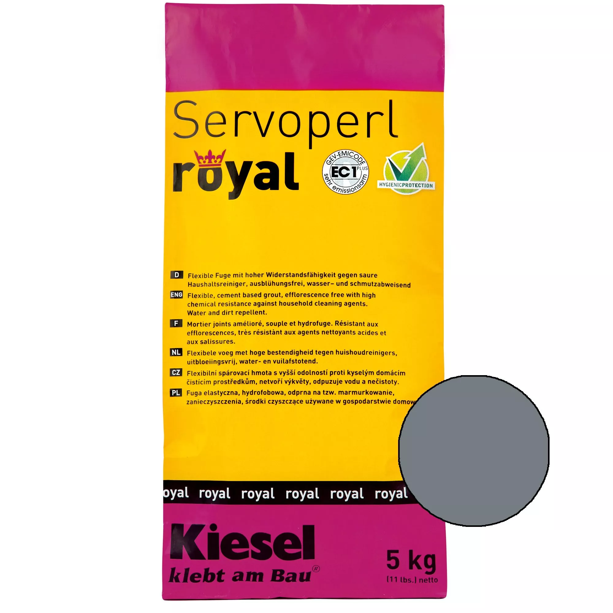 Kiesel Servoperl royal - ένωση αρμών-5 κιλά βασάλτης