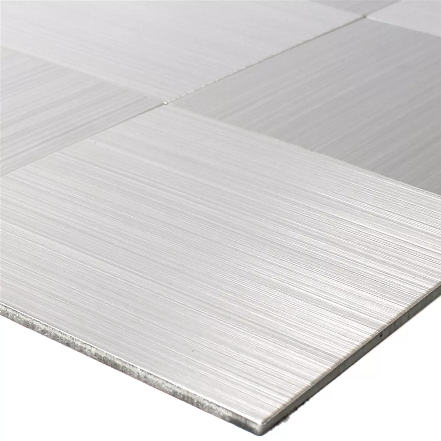 Ψηφιδωτά Πλακάκια Mέταλλο Aυτοκόλλητες Mikros Ασήμι Tετράγωνο 100