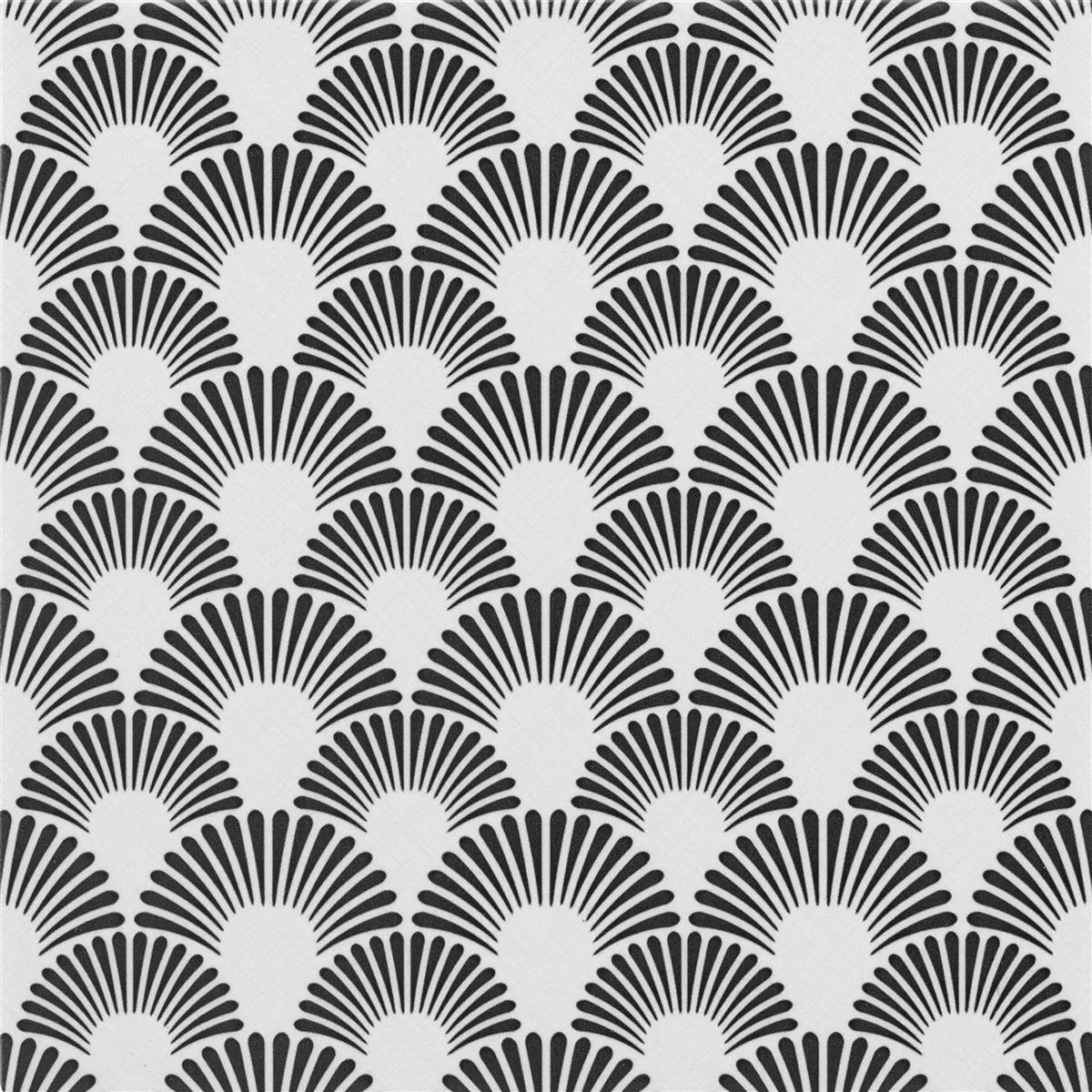 Πλακάκια Δαπέδου Εμφάνιση Tσιμέντου Wildflower Μαύρος Ντεκόρ 18,5x18,5cm 