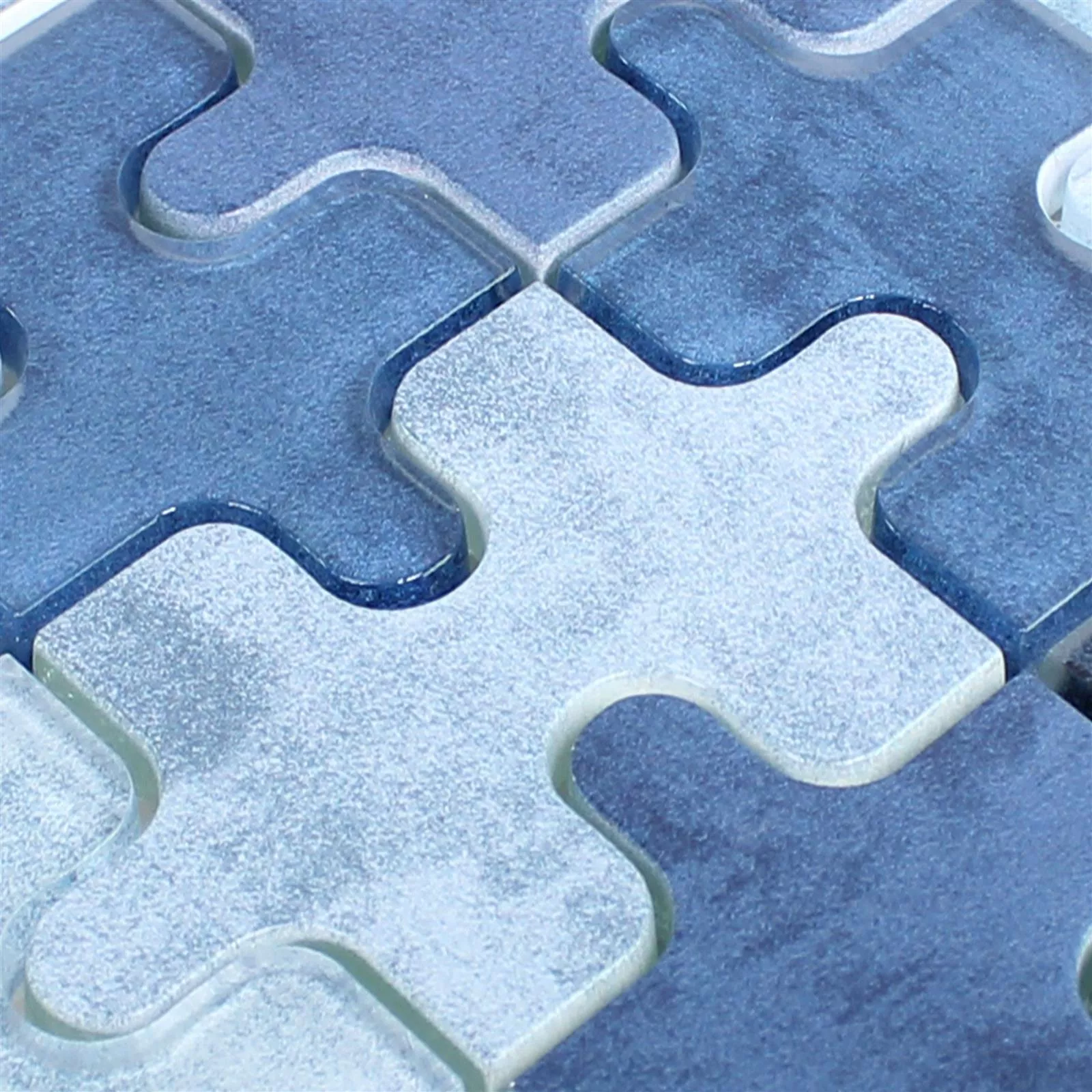 Πρότυπο από Γυάλινο Μωσαϊκό Πλακάκια Puzzle Μπλε