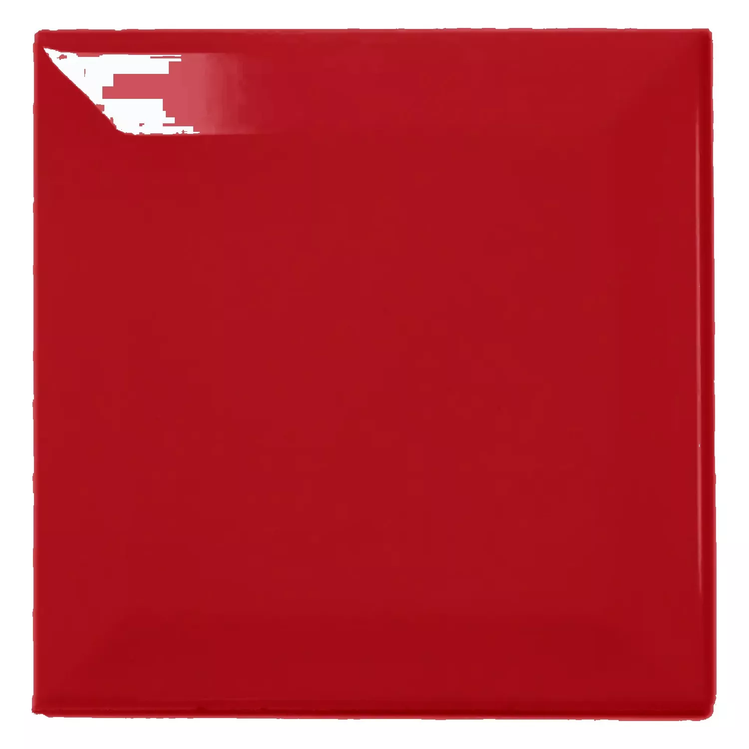 Πλακάκι μετρό Kόκκινο Αστραφτερό 10x10 cm Όψη Catarina Fuego