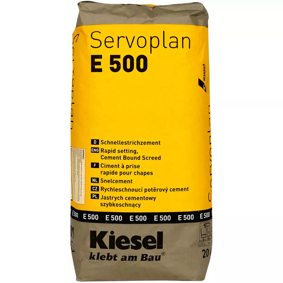 Βιβλίο για γρήγορες στρώσεις Kiesel Servoplan E 500 20 kg