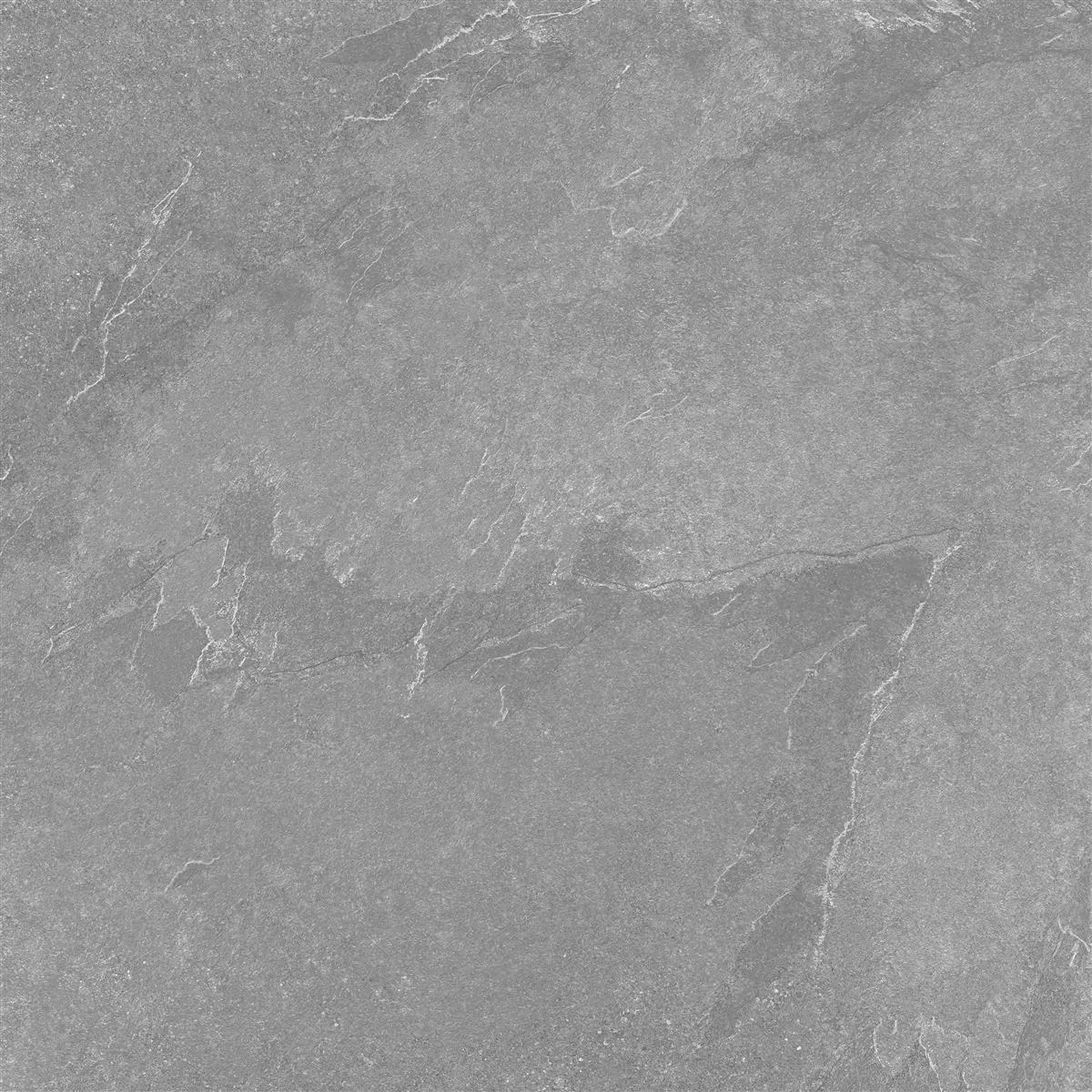 Πλακάκι Δαπέδου Memphis Πέτρινη Όψη R10/B Ανθρακίτης 60x60cm