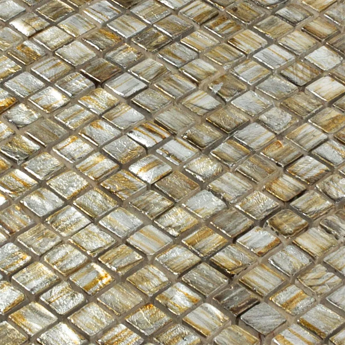 Φυσική Πέτρα Ψηφιδωτά Πλακάκια Honeylake Χρυσός Ασήμι