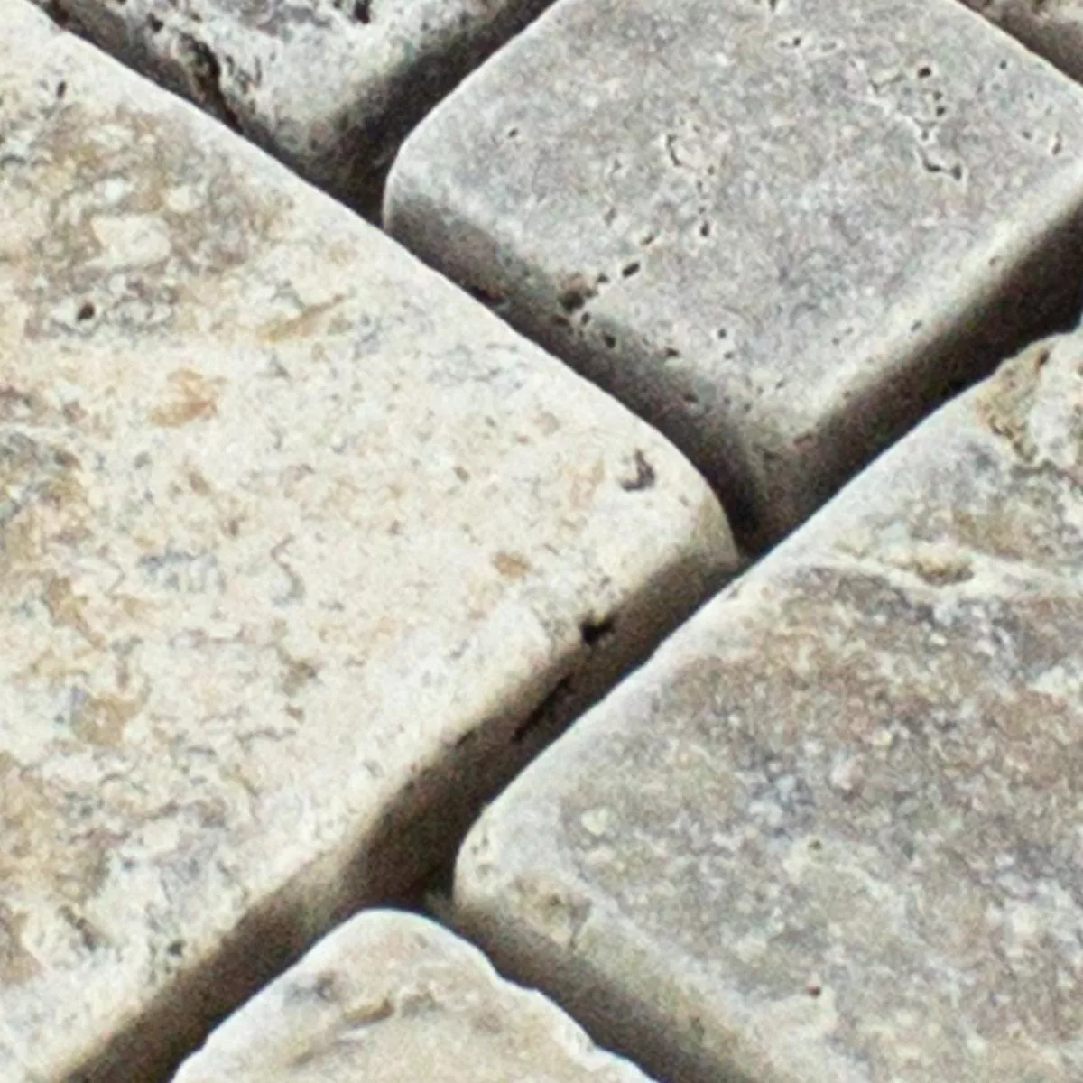 Πρότυπο από Φυσική Πέτρα Είδος Ασβεστόλιθου Ψηφιδωτά Πλακάκια LaGrange Ασήμι