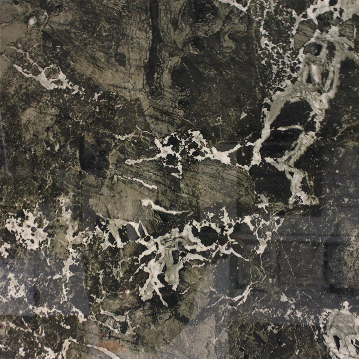Πλακάκι Δαπέδου Jupiter Μαρμάρινη Όψη Μαύρος Αμεμπτος 80x80cm
