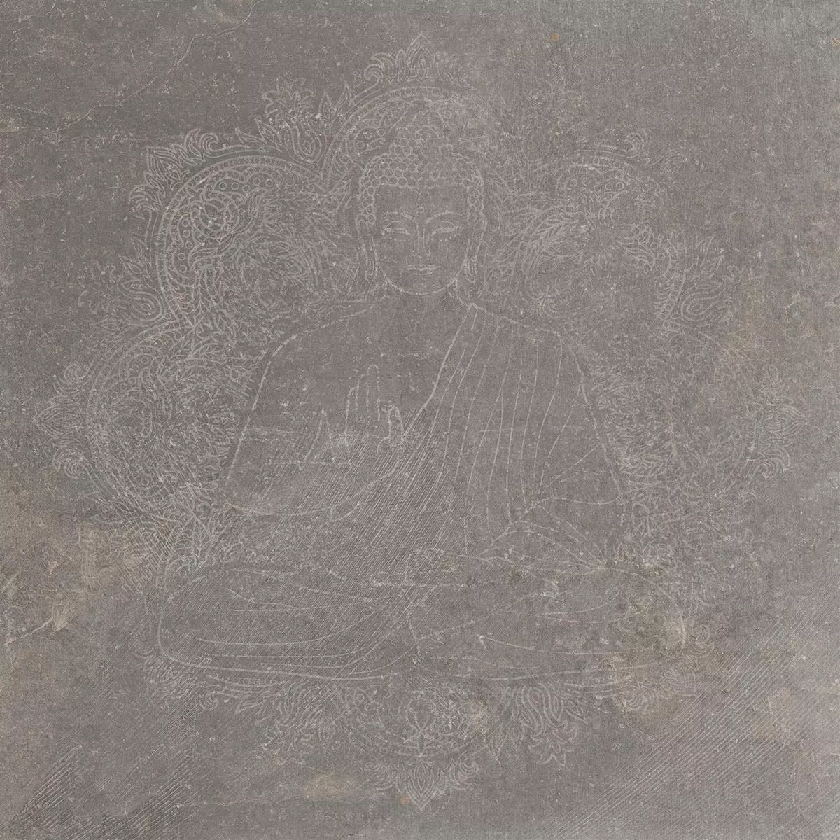 Πλακάκια Δαπέδου Πέτρινη Όψη Horizon Kαφέ Ντεκόρ Βούδας