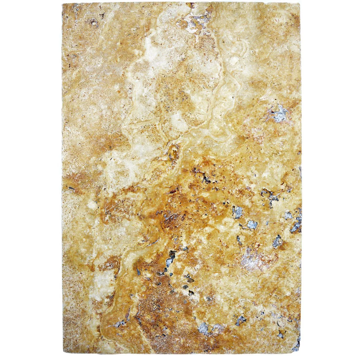 Πλακάκια Aπό Φυσική Πέτρα Είδος Ασβεστόλιθου Castello Χρυσός 40,6x61cm