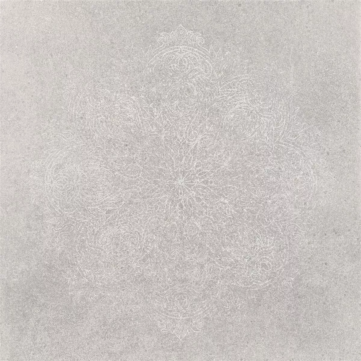 Πλακάκια Δαπέδου Πέτρινη Όψη Horizon Γκρί Ντεκόρ Mandala Πλακάκια Δαπέδου Πέτρινη Όψη Horizon Γκρί Ντεκόρ Mandala
