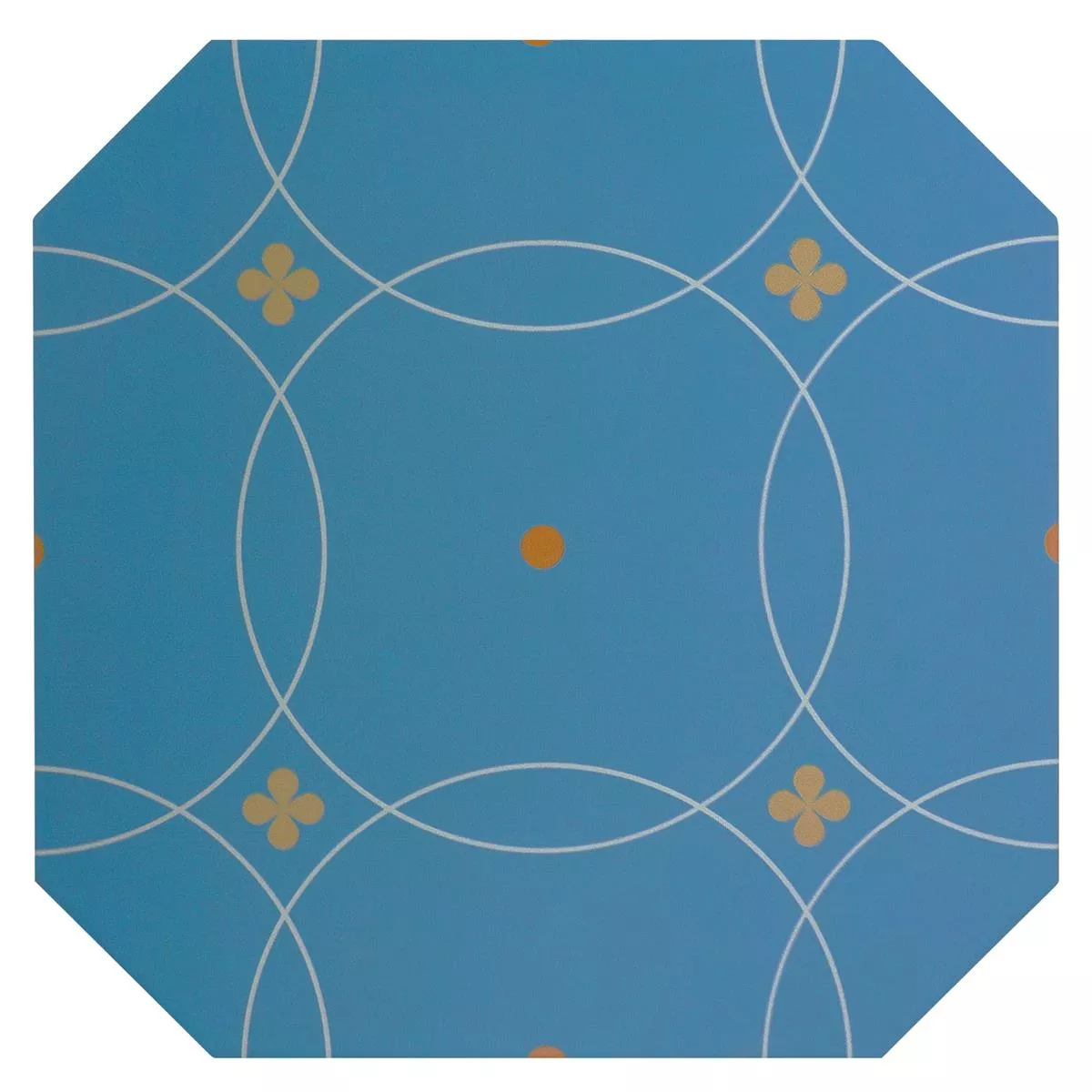Πορσελάνινα Σκεύη Πλακάκια Genexia Decor Μπλε Οκτάγωνο 20x20cm