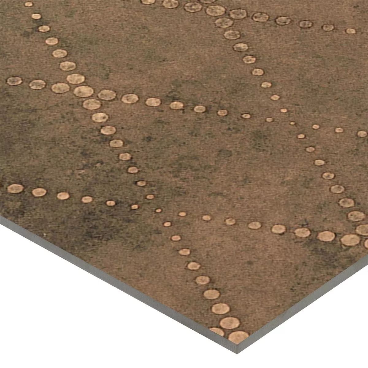 Πλακάκια Δαπέδου Chicago Μεταλλική Εμφάνιση Μπρούντζος R9 - 18,5x18,5cm - 2