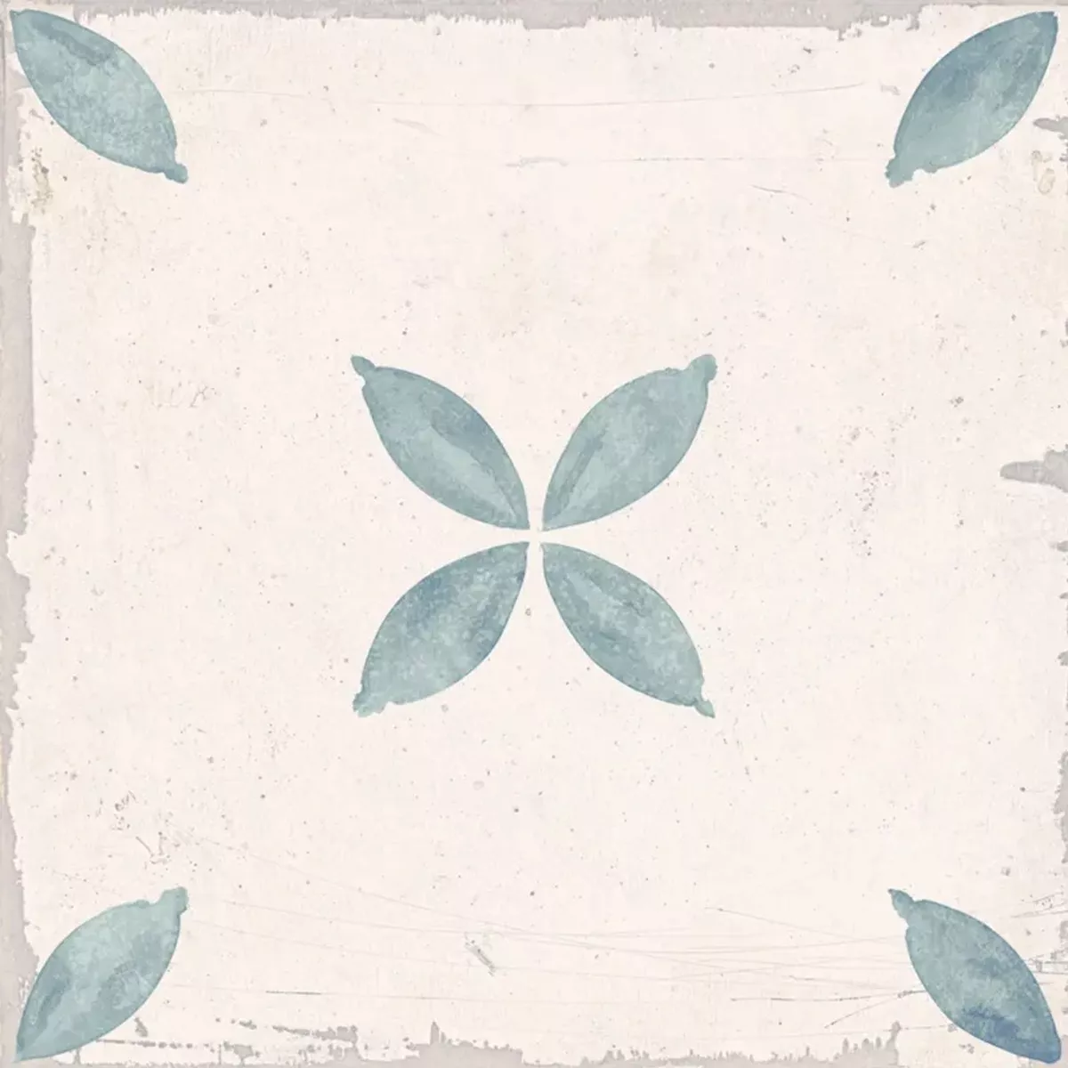 Pelin Γαλάζιο Kρέμα 25x25 cm