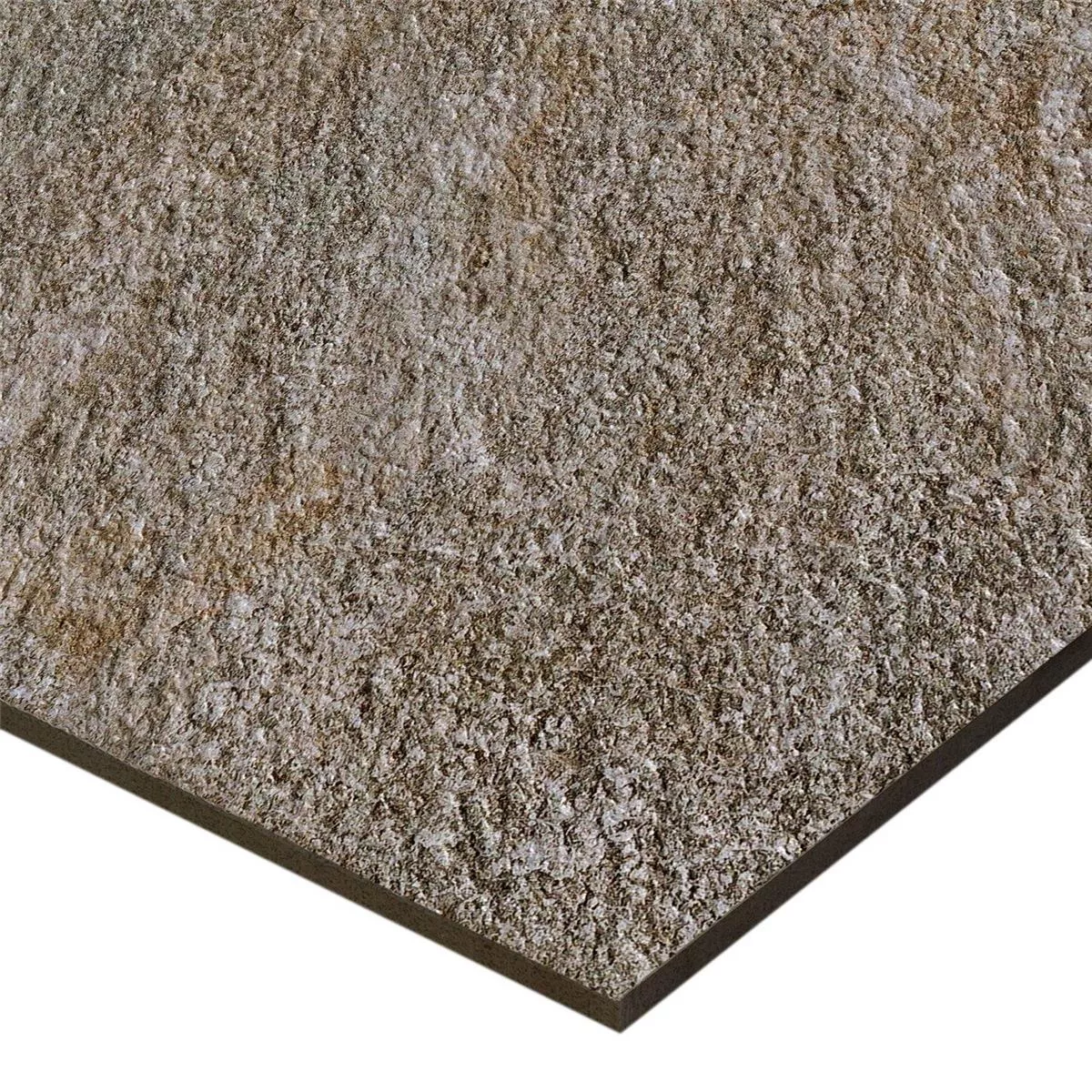 Πρότυπο Πλακάκια Δαπέδου Stoneway Eμφάνιση Φυσικής Πέτρας Σκούρο Γκρι