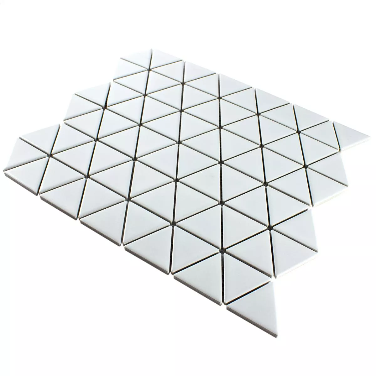 Kεραμικά Ψηφιδωτά Πλακάκια Arvada Tρίγωνο Ασπρο Αστραφτερό