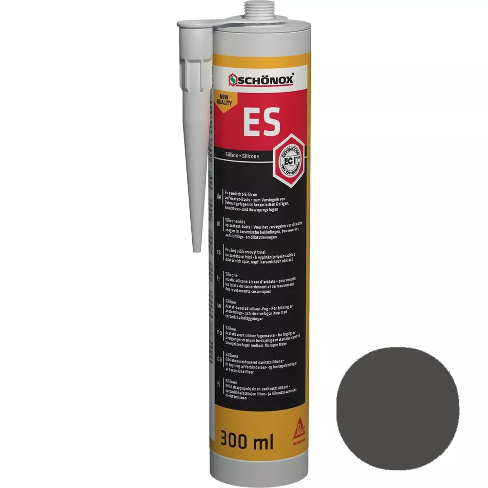 Σιλικόνη σφράγισης αρμών Schönox ES Dark Grey (300ml) Σιλικόνη σφράγισης αρμών Schönox ES Dark Grey (300ml)