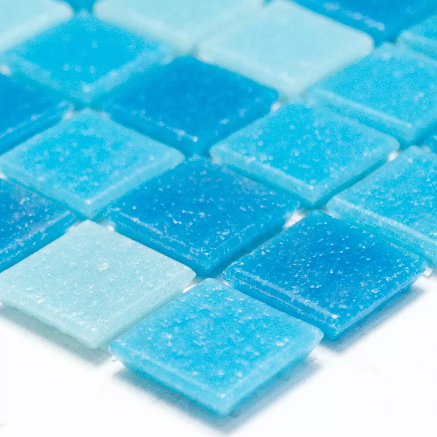 Γυάλινο Μωσαϊκό Πλακάκια Μπλε Mix